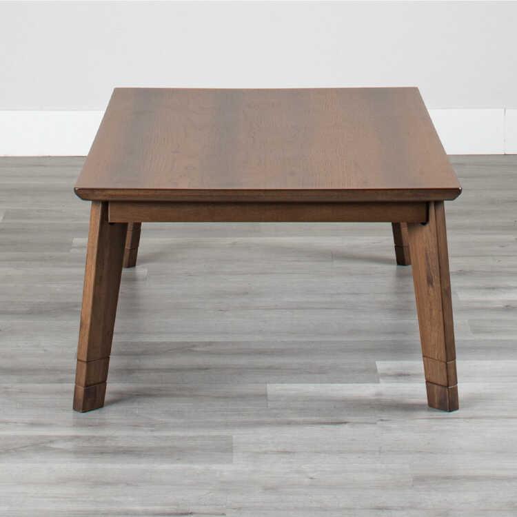 幅135cm・高さ3段階調節できる！天然木オーク製のリビングこたつテーブル ブラウン色 ローテーブル リビング机 センターテーブル おしゃれ シンプル 家具 木目 |  | 11