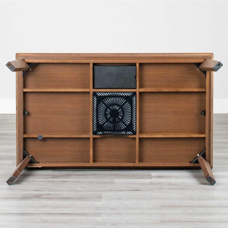 幅135cm・高さ3段階調節できる！天然木オーク製のリビングこたつテーブル ブラウン色 ローテーブル リビング机 センターテーブル おしゃれ シンプル 家具 木目 |  | 01