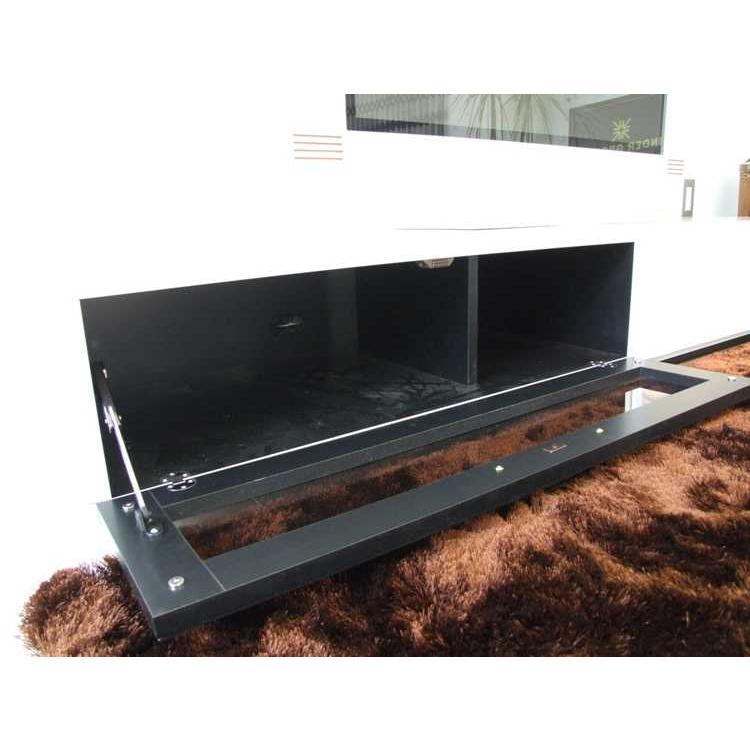 テレビボード 幅170cm ホワイト 白 光沢 ツヤ 艶 ウェーブデザイン