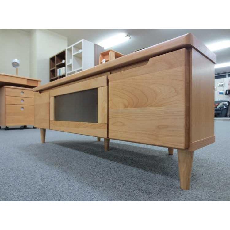 コーナーテレビボード 幅100cm 無垢材 ウッド 高さ36cm 高さ44.5cm