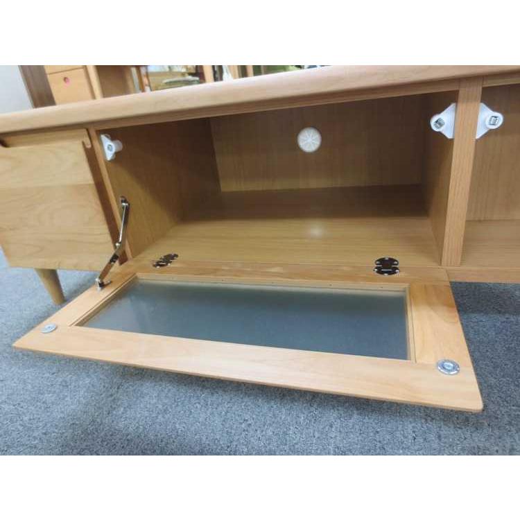 コーナーテレビボード 幅100cm 無垢材 ウッド 高さ36cm 高さ44.5cm