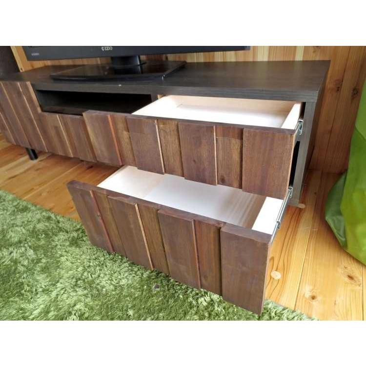 テレビボード 幅145cm 天然木製 アカシア集成材 日本製 完成品