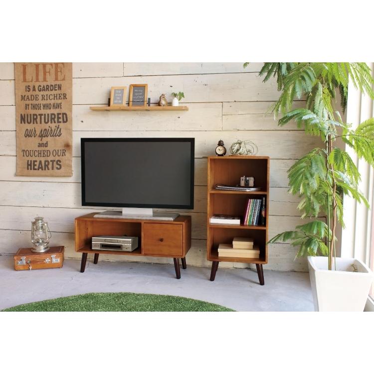 テレビ台　テレビボード　ラバーウッド テレビボード 幅80cm 天然木製 ラバーウッド 北欧 完成品