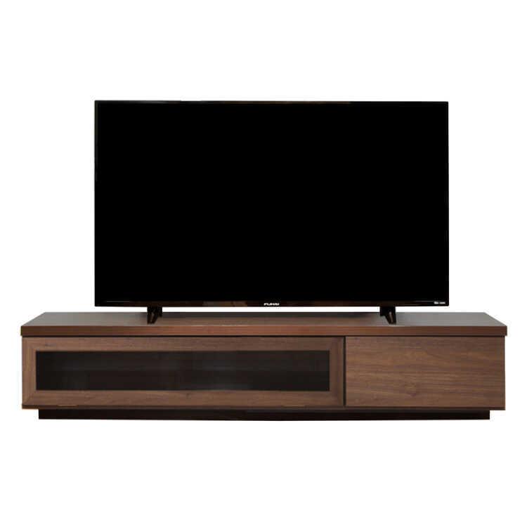 TVボード テレビ台 ローボード 幅150cm スリム ブラウン 茶色