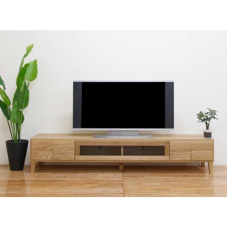 テレビ台　200センチ テレビ台 ローボード AV収納 幅200cm 大型 ラージ ホワイトオーク材
