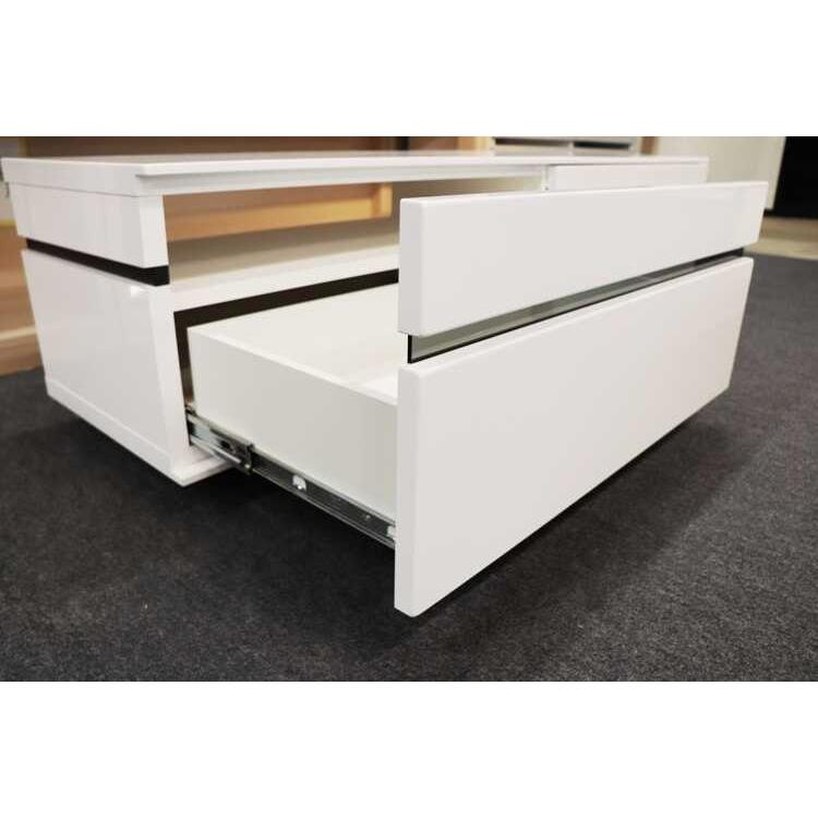 NRK様　【美品】ホワイト テレビボード 引き出し付き ローテレビ台 収納付 引き出し付 [幅140] | 【公式】LOWYA