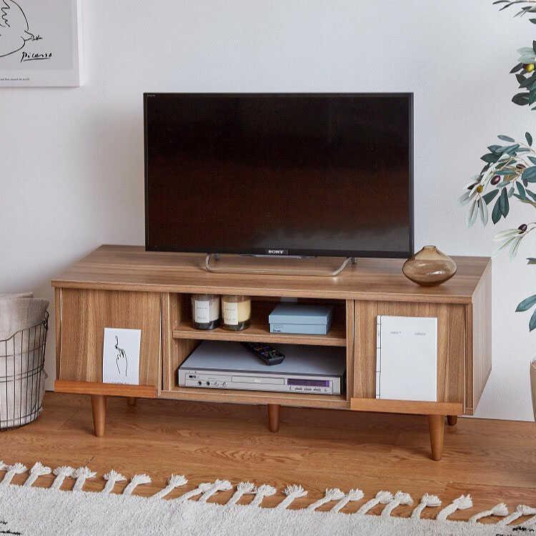 テレビボード TV台 ローボード 幅110cm ブラウン 北欧