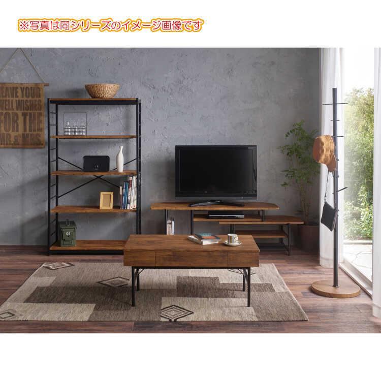 テレビ台 ローボード 幅60cm コンパクト 19インチ ブラウン
