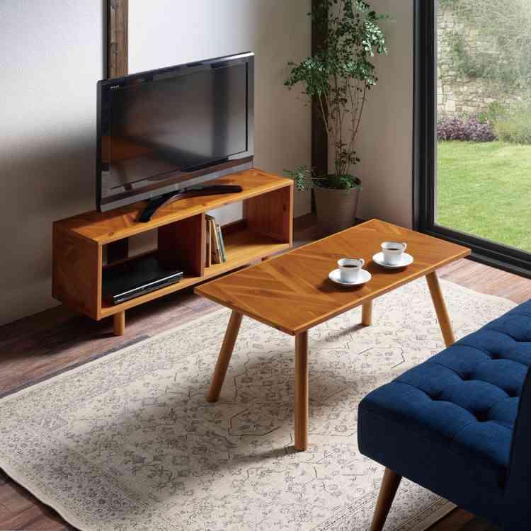 ローボード テレビ台 飾り棚 シェルフ 木製 無垢調 パイン アカシア 幅90㌢ テレビ台 ローボード TVボード 幅100cm おしゃれ 完成品 40インチ 北欧