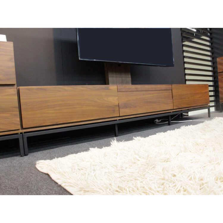 テレビ台 テレビボード 210 完成品 大きい お洒落 木製 ウォールナット
