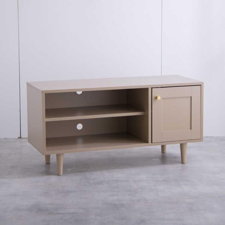 テレビ台 ローボード 幅90cm かわいい ピンクベージュ 24インチ