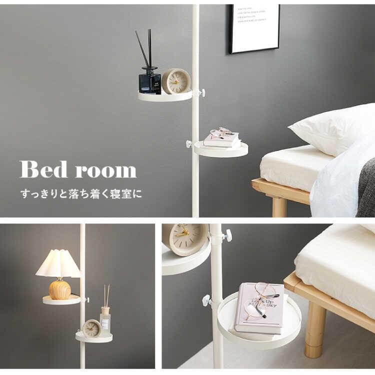 ハンガーラック ポールハンガー 突っ張りラック つっぱり棒 スリム 縦型収納 洋服掛け 白 ホワイト 丸型 玄関用 ワンルーム用 寝室用 リビング用 |  | 09