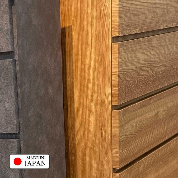 幅60cm・コンパクトに設置可能！超薄型4段チェスト・木目ライトブラウン 日本製・完成品 搬入設置サービス対応 タンス おしゃれ スタイリッシュ 上品 高級感_10