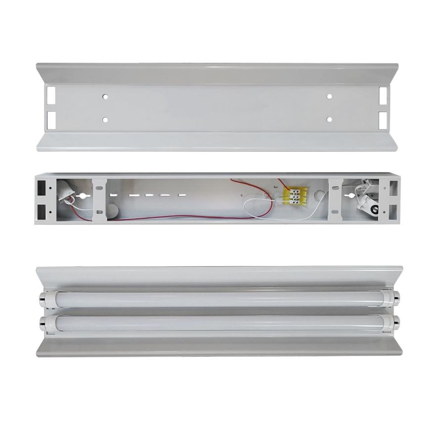 LED蛍光灯用照明器具 笠付トラフ型 20W形2灯用 ランプ別売り LEDベース