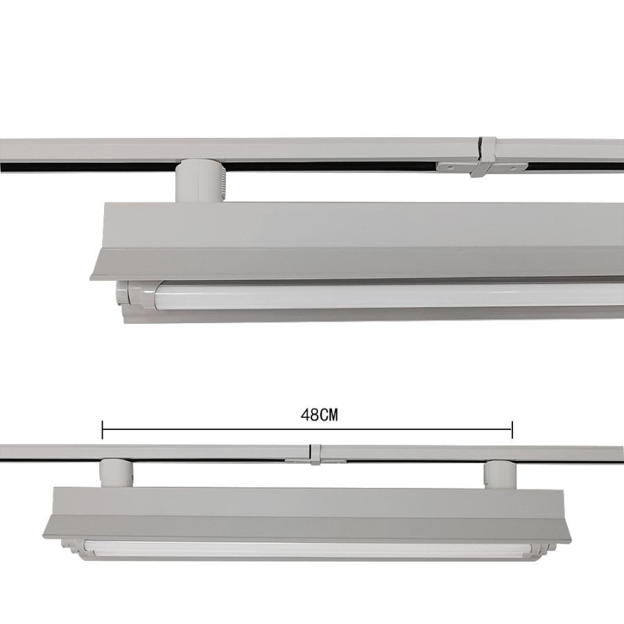 ダクトレール用照明器具 蛍光灯照明器具 笠付トラフ型 20W形 ライティングレール照明器具 ライティングバー照明器具 ランプなし5台セツトの画像