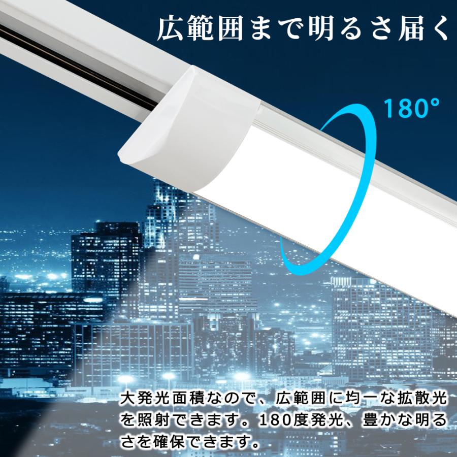 LEDベースライト 60CM ダクトレール用 薄型 器具一体型 レールライト