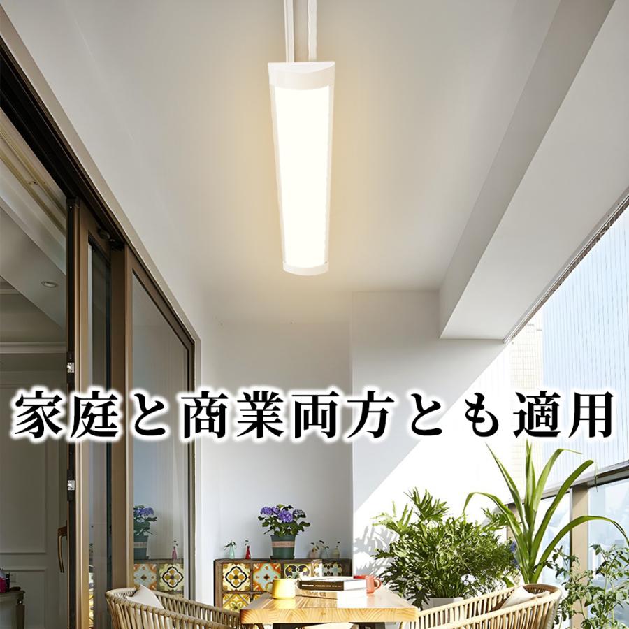 LEDベースライト 120CM ダクトレール用 薄型 器具一体型 レールライト レール照明 広発光 取付簡単 工事不要 5台セット_11