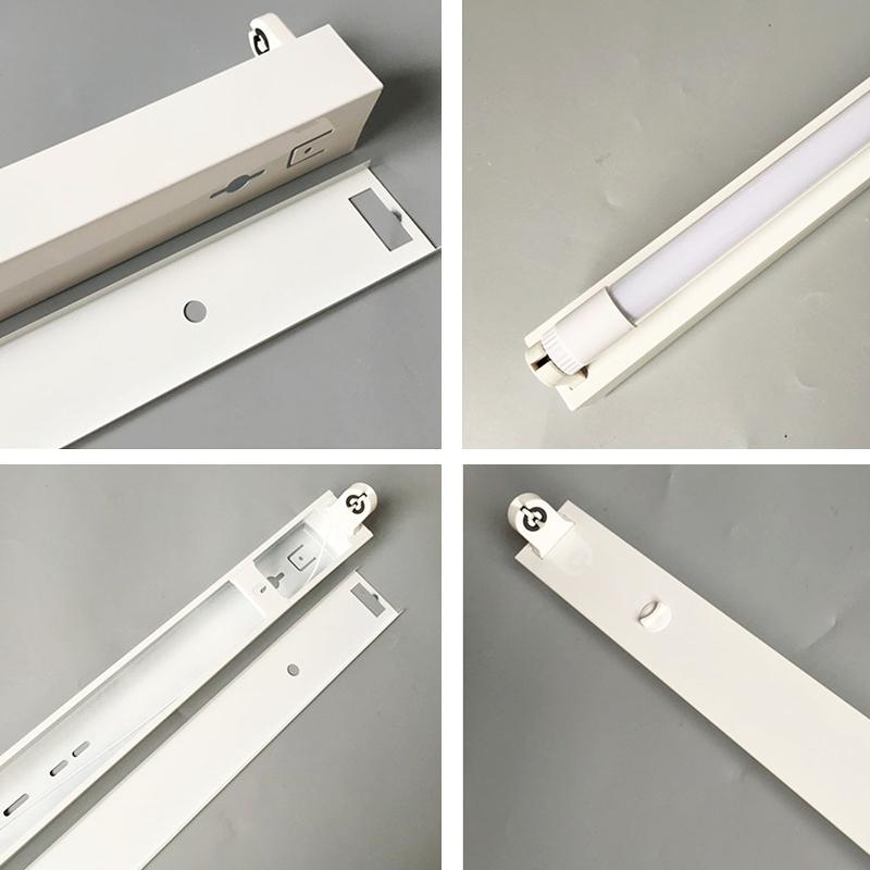 LED蛍光灯用照明器具 トラフ型 １灯式 20W形 用LED蛍光灯付きLEDベースライト型一体型LED蛍光灯照明器具5台セツトの画像