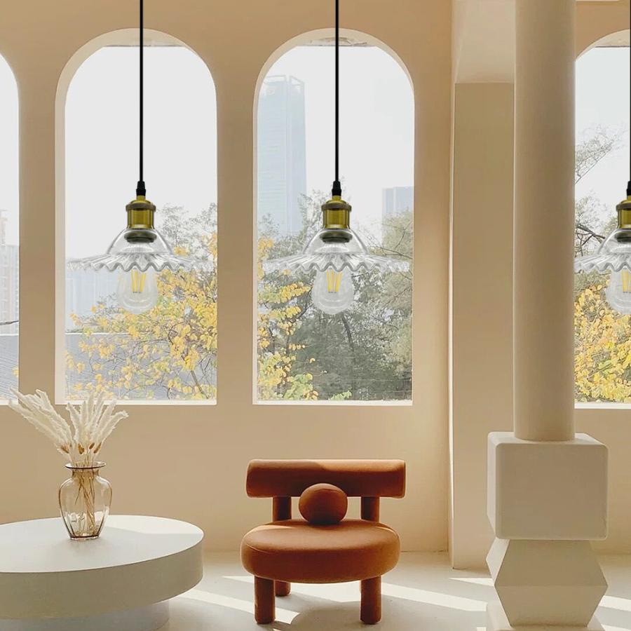 ペンダントライト 吊り下げライト ガラス 北欧 おしゃれ 口金E26