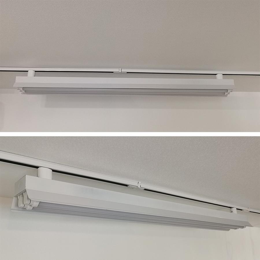 ダクトレール用照明器具 蛍光灯照明器具 笠付トラフ型 40W形2灯用 ライティングレール照明器具 ライティングバー照明器具 ランプなし10台セットの画像