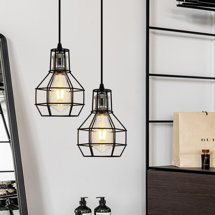 ペンダントライト ガンメタ色ソケット おしゃれ 吊り下げライト