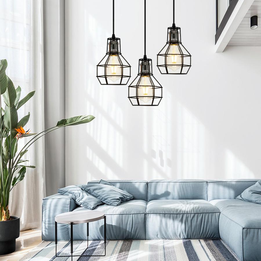 ペンダントライト ガンメタ色ソケット おしゃれ 吊り下げライト