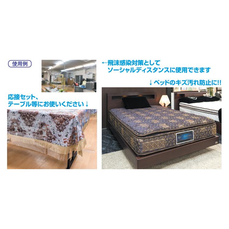 ビニール透明クロス ０．０８ｍｍ厚 巾１８０ｃｍ １００ｍ巻 ロール巻 塩化ビニール 送料無料 汚れ防止 キズ防止 机 カバー テーブルマット 透明 爆買_5
