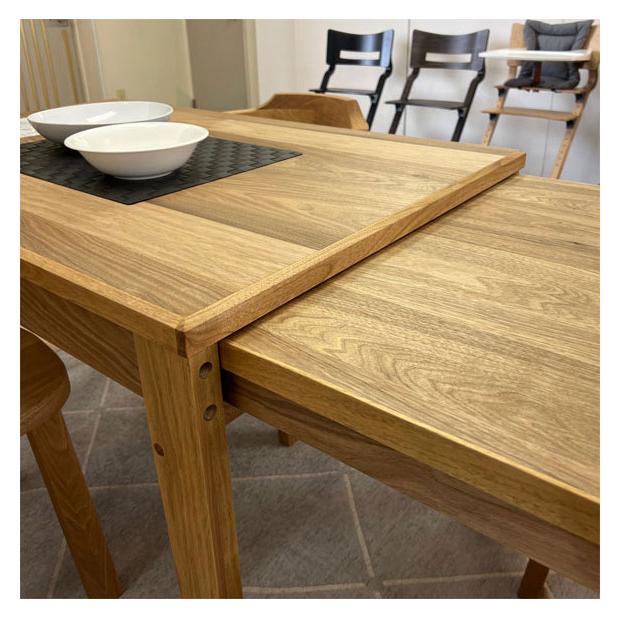 吉桂 ダイニングテーブル 伸縮式 エクステンションテーブル 木製 無垢