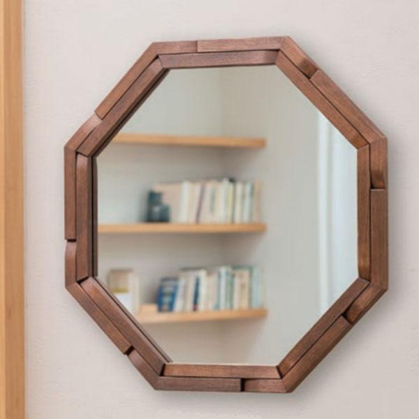 ウォールミラー 八角形 壁掛け鏡 北欧 壁掛けミラー おしゃれ 八角鏡