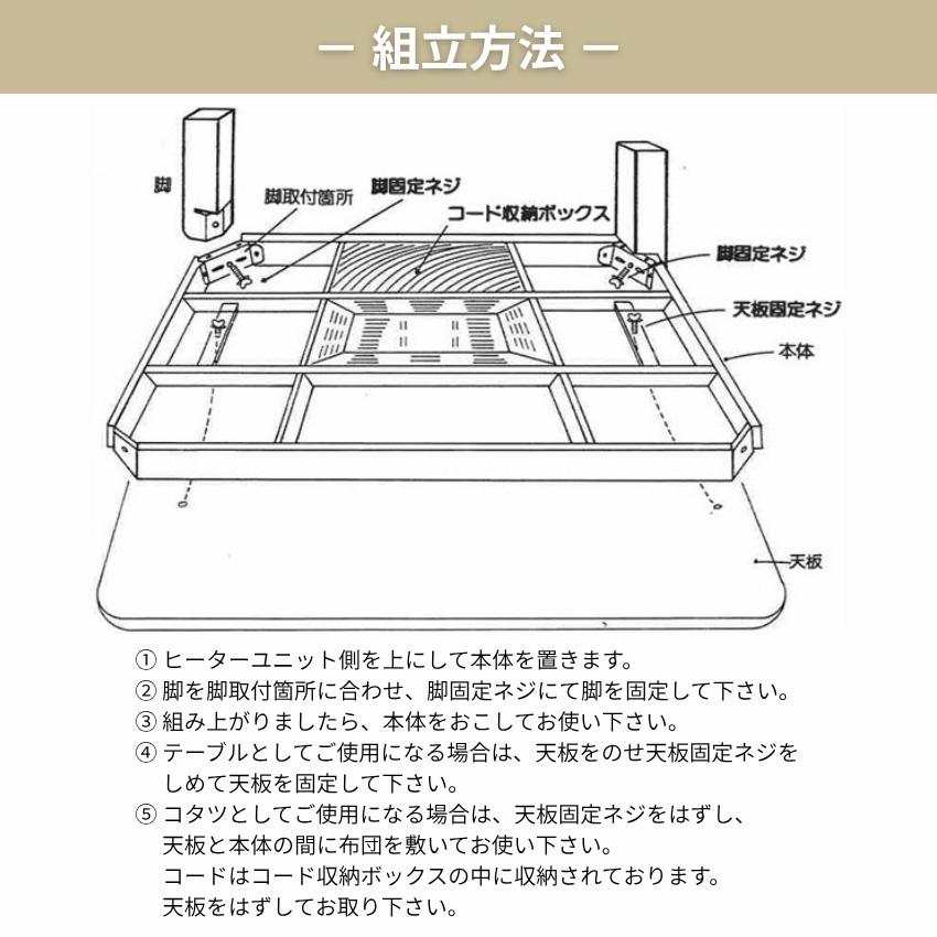 吉桂 こたつテーブル 長方形 コタツテーブル 幅120cm 家具調こたつ