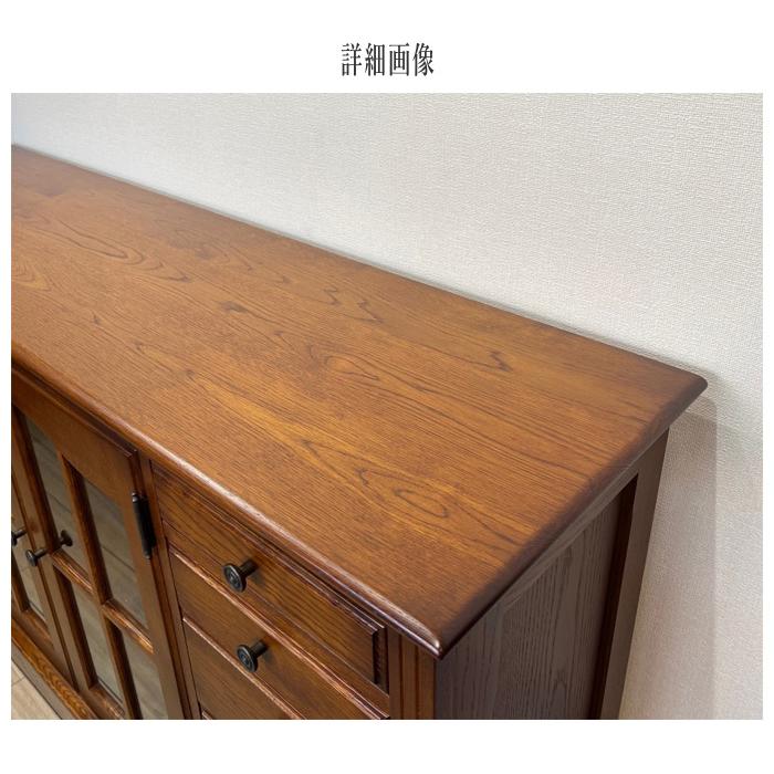 サイドボード アンティーク リビングボード 完成品 キャビネット 木製