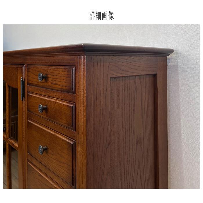 サイドボード アンティーク リビングボード 完成品 キャビネット 木製