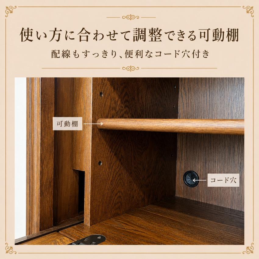 ライティングデスク アンティーク ライティングビューロー おしゃれ