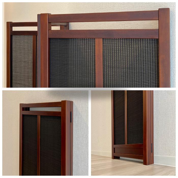 竹簾スクリーン 室内 衝立 和風 和室 屏風 おしゃれ パーテーション 3