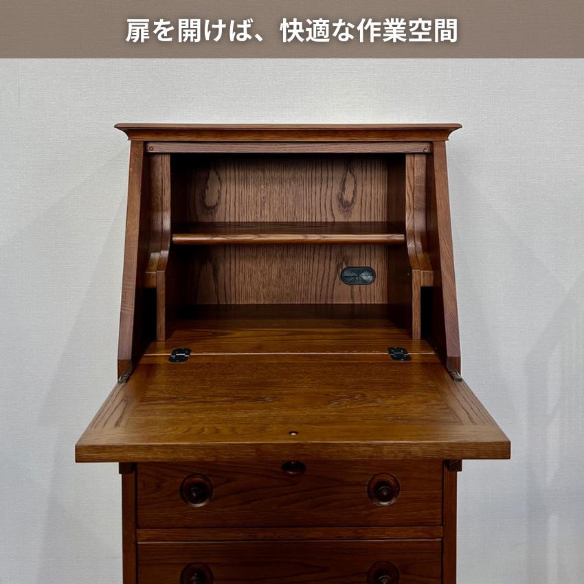 和光 樺材ライティングビューロー　 ライティングデスク/書斎デスク/ワークデスク 楽天市場】ライティングビューロー 書斎デスク 幅100cm 木製 完成品