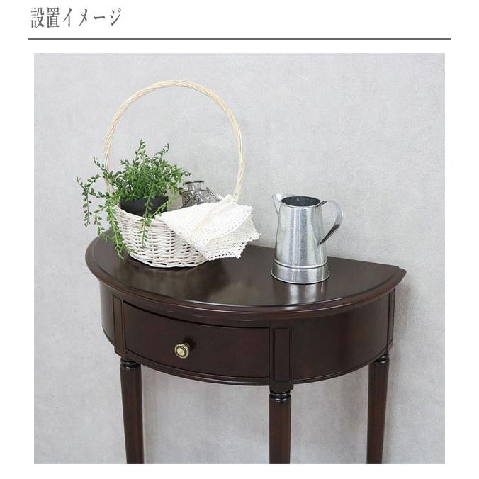 東海家具　コンソールテーブル 玄関収納 飾り台 木製 電話台 アンティーク 東海家具工業 コンソールキャビネット 白 コンソールテーブル