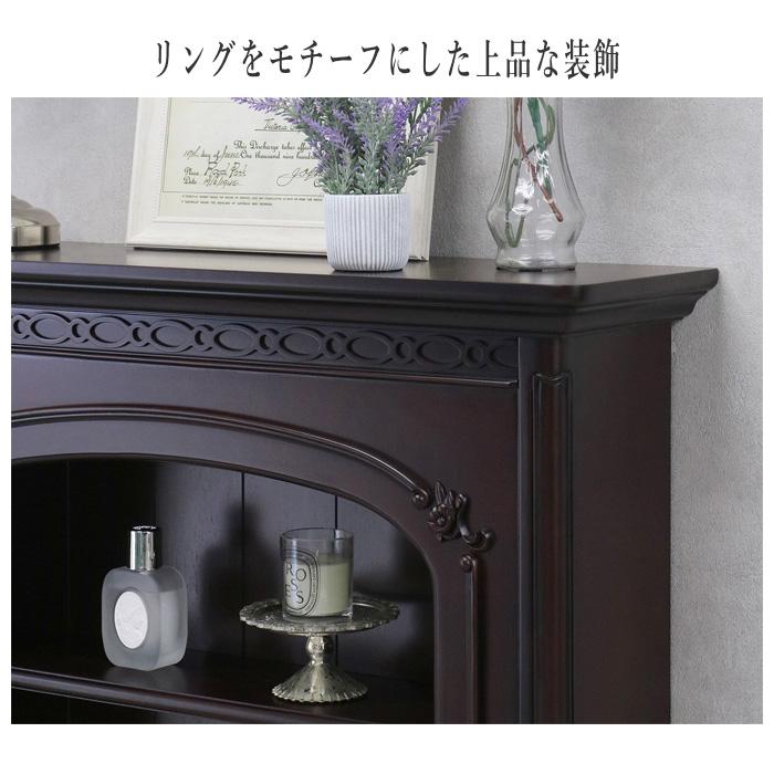 東海家具工業 フルール マントルピース 収納 シェルフ 木製 飾り棚