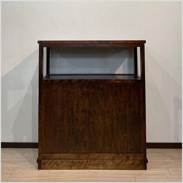 希少モデル【北海道民芸家具】置床・茶棚・茶箪笥・飾り棚・収納棚・無垢材 希少モデル【北海道民芸家具】置床・茶棚・茶箪笥・飾り棚・収納棚・無垢材