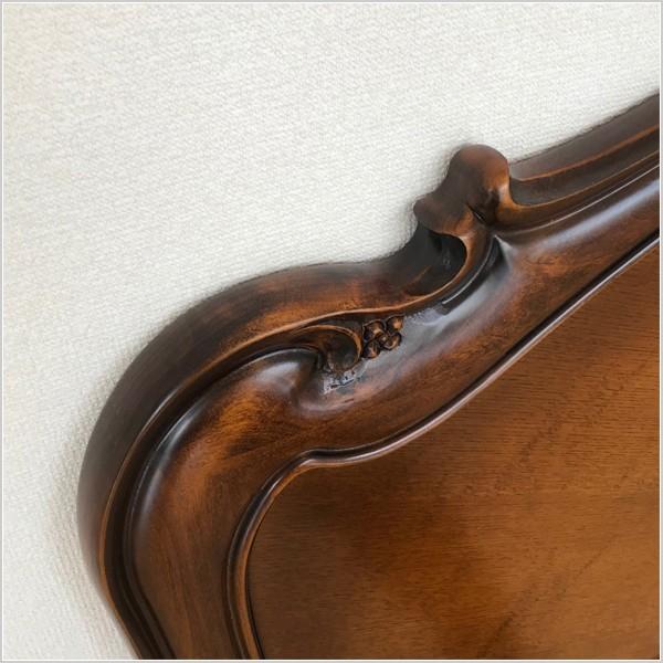 ダブルベッド フレーム アンティーク ベッド ダブルサイズ 姫系 白 黒