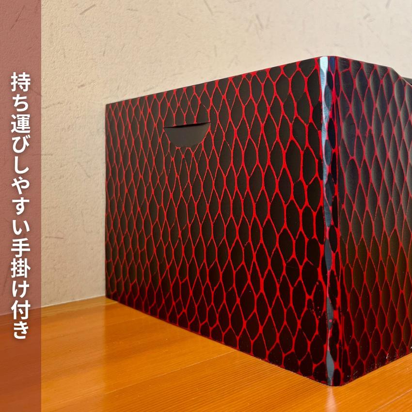 鎌倉彫 メイクボックス 鏡付き コスメボックス 持ち運び 化粧箱 木製