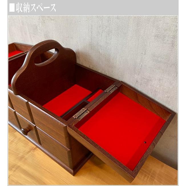 ソーイングボックス おしゃれ 裁縫箱 木製 針箱 日本製 国産 母の日