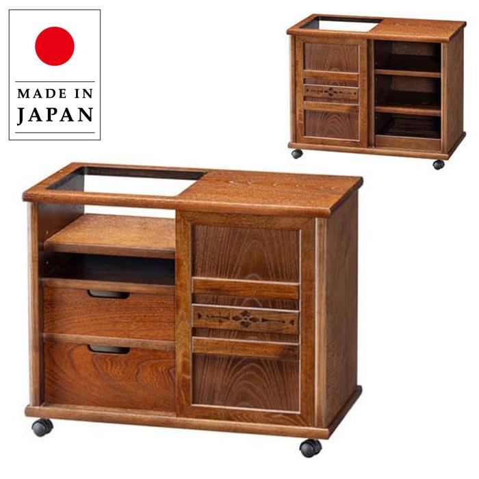 神谷家具 ポットワゴン 和風 和室 お座敷ワゴン キャスター付き 神谷家具 ポットワゴン 和風 和室 お座敷ワゴン キャスター付き