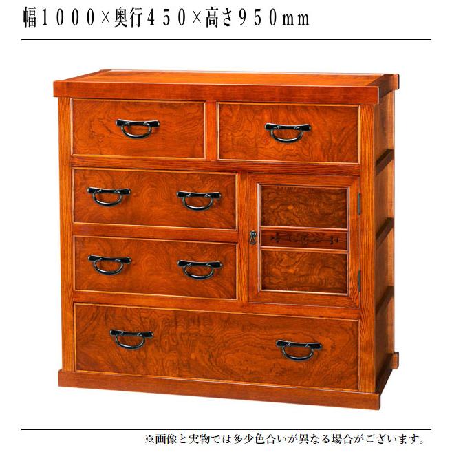 神谷家具 からくりタンス 和風 和室 からくり箪笥 木製 無垢 からくり