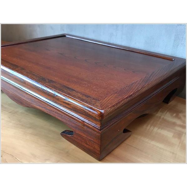 花台 木製 床の間 和風 盆栽台 無垢 飾台 欅 床台 国産 敷板 日本製