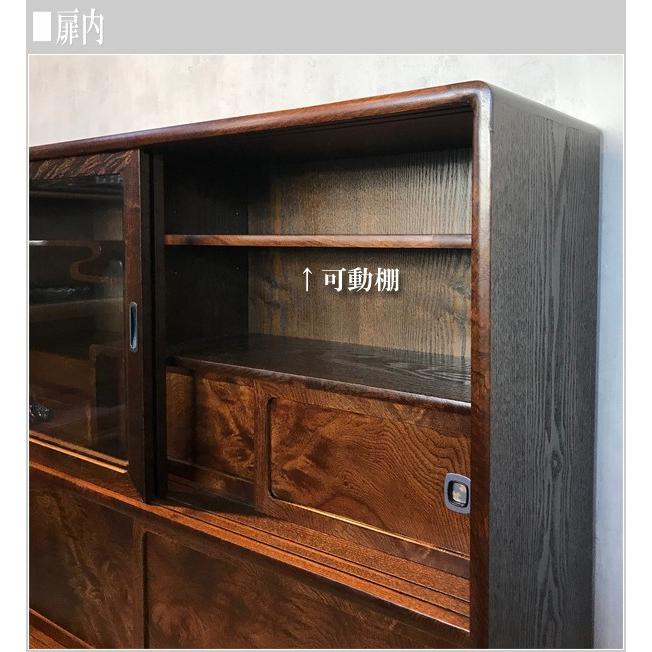 タンス 和風 茶箪笥 国産 茶ダンス 日本製 和茶棚 完成品 リビングボード 茶タンス 幅120cm 茶ダンス 和風 茶箪笥 木製 茶棚 無垢 サイドボード