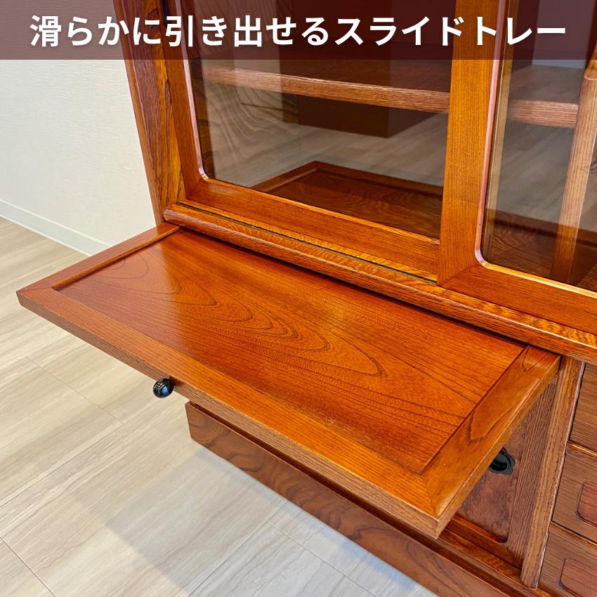 【東11/26】≪y379≫民芸調 サイド/ローボード 和箪笥/戸棚 中央 3段引出し 引戸 和室/リビング/茶の間/床の間 40903-02 民芸箪笥 和たんす 和風 テレビボード 引き戸 118cm TVボード 三丸民芸
