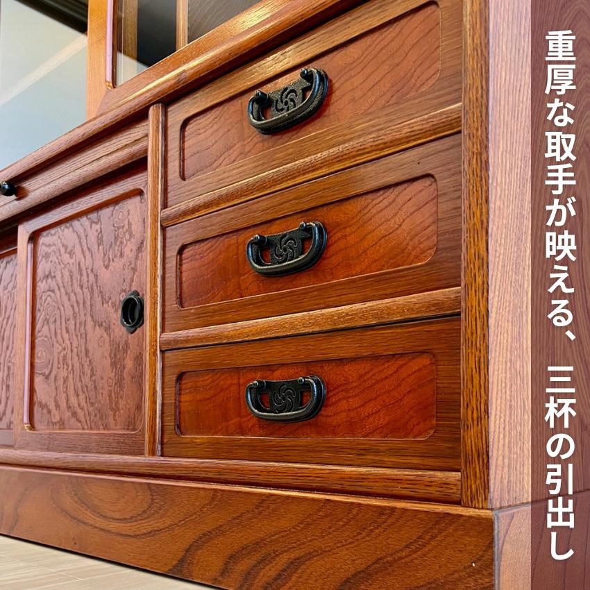 茶棚　リビングボード　サイドボード　食器棚　飾り棚　タンス 楽天市場】【開梱設置無料】 茶タンス 欅 無垢 茶箪笥 和風 茶