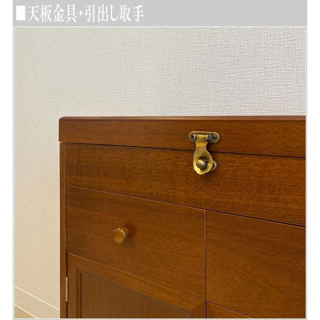 ミシン収納 ワゴン キャスター付き キャビネット 木製 ソーイング