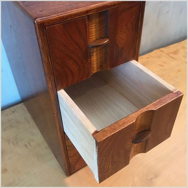 和風 引き出し 収納 ミニチェスト 3段 コンパクトチェスト 木製 小