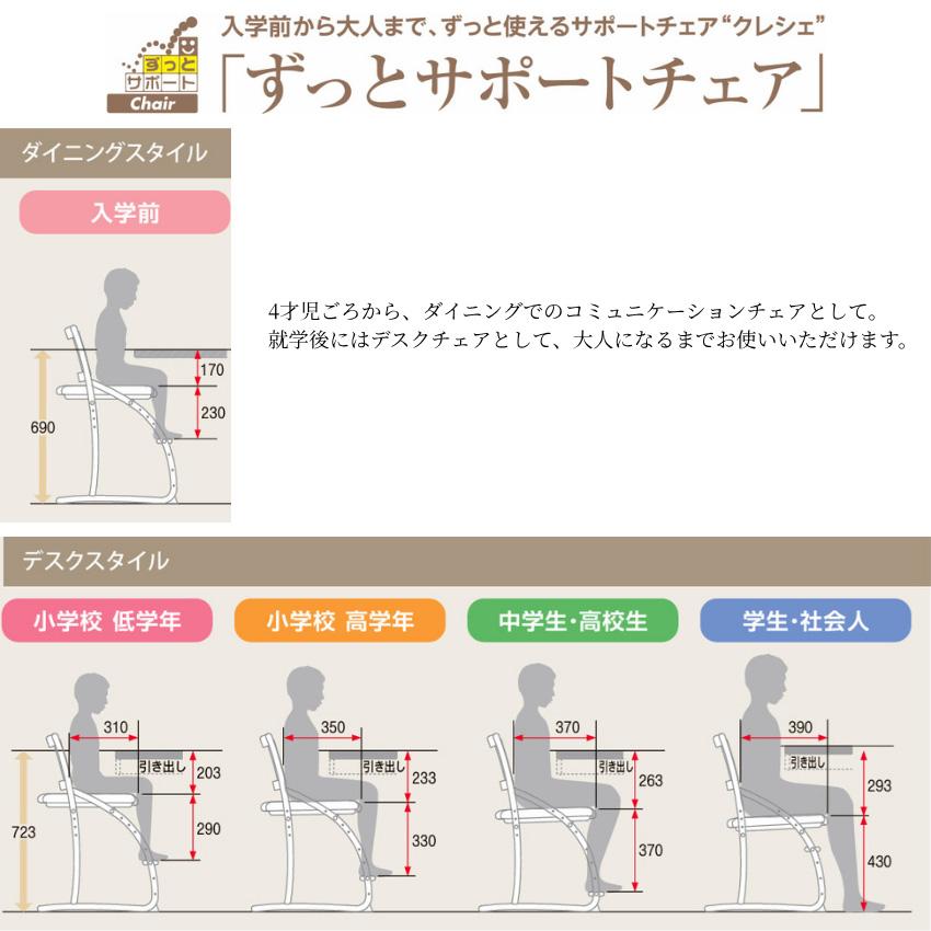 カリモク　クレシェ　デスクチェア　学習椅子　イス　椅子　チェア　キッズチェア Amazon.co.jp: カリモク デスクチェア 学習チェア クレシェ 学習椅子
